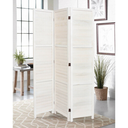 Living And Home (White, 3 Panels) Folding Room Divider Privacy Screen Wall Partition 1