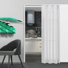 (White, 10mm) Indoor PVC Acrylic Sliding Folding Door Panel Divider