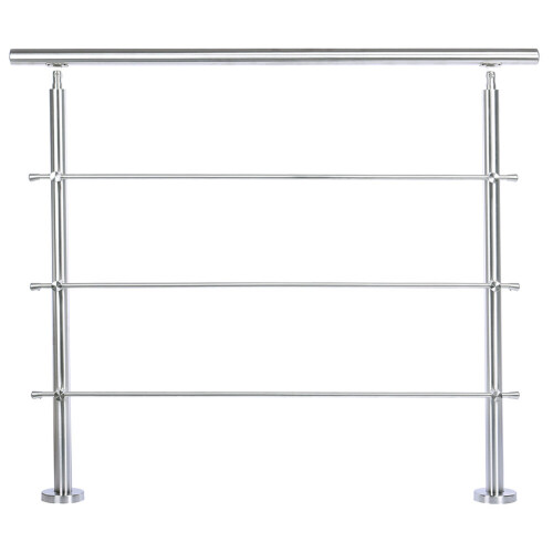 Living And Home (120cm 3 Cross Bar) Handrail Kit Outdoor Grab Rail Garden Step Support Variable Angle 1