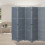 Living And Home (Grey, 6 Panels) Folding Room Divider Privacy Screen Wall Partition 2