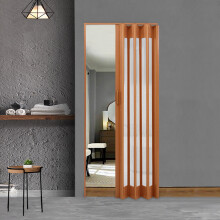 (Natural, 6mm) Indoor PVC Acrylic Sliding Folding Door Panel Divider