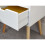 NYBORG SINGLE 2 DRAWER BEDSIDE WHITE 5
