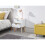 NYBORG SINGLE 2 DRAWER BEDSIDE WHITE 2