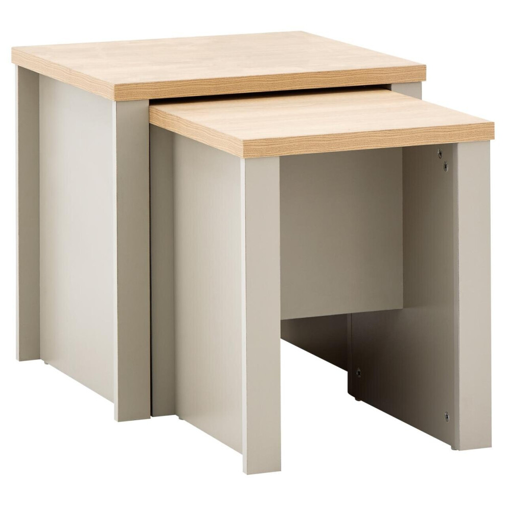 Lancaster Grey & Oak Nest of 2 Tables-image-OPC-P6HT28Z-NEW