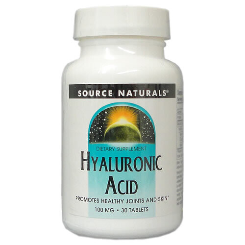 Source Naturals, Hyaluronic Acid, 100mg x 30Tabs