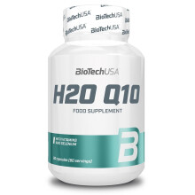 BioTechUSA H2O Q10 Promotes Health & Endurance AntiOxidant Vitamin C & E 60 Caps