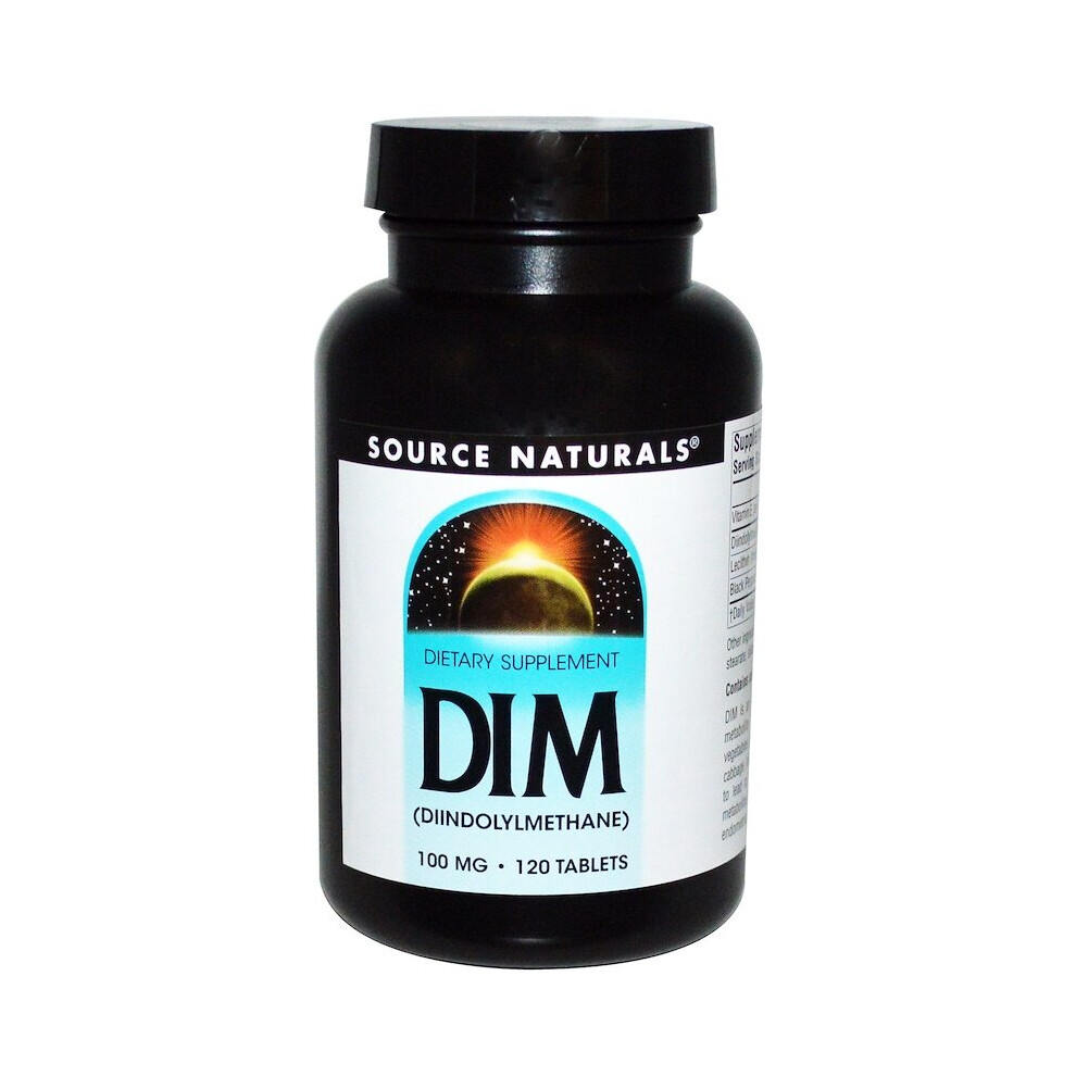 Source Naturals, DIM, (Diindolylmethane), 100 mg, 120 Tablets