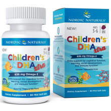 Nordic Naturals Children's DHA Xtra 636mg Omega-3 Berry Punch | 90 Mini Softgels