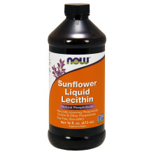 NOW Foods Sunflower Lecithin Liquid Natural Phospholipids | Pure | Non-GMO 473ml