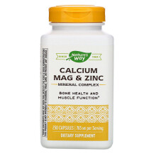 Nature's Way Calcium, Magnesium & Zinc Support Bone & Muscle Health 250 Capsules
