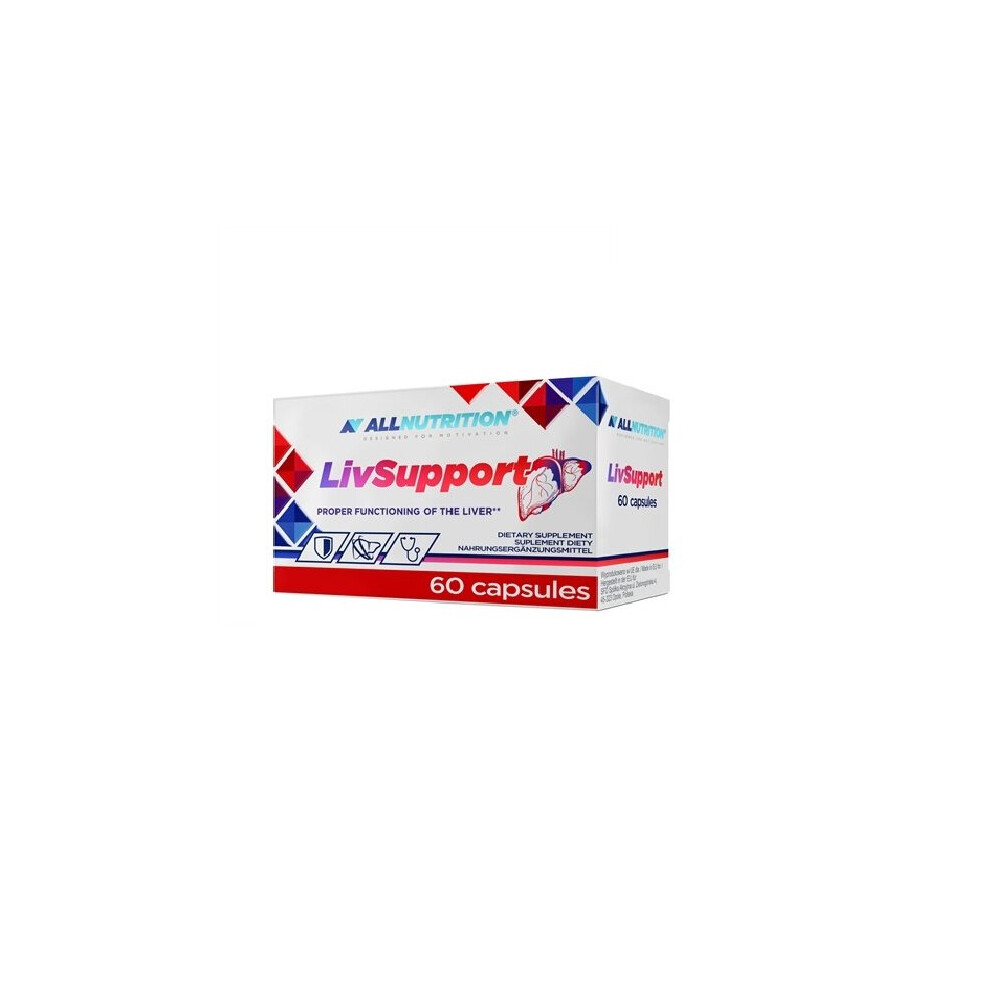 Allnutrition Livsupport For Proper & Improved Liver Function Vitamin B6 |60 Caps
