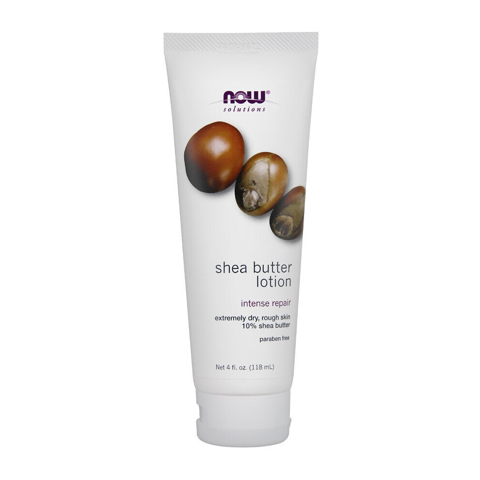 NOW Foods Shea Butter Lotion Intense Repair, Aid Rough Skin Paraben Free | 118ml