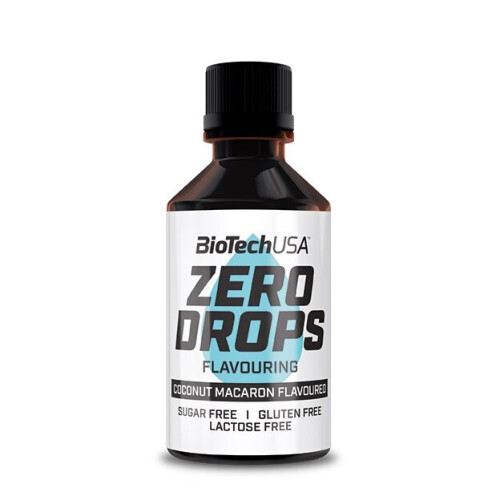 BioTechUSA Zero Drops Coconut Macaron - 50 ml.