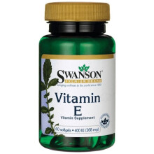 Swanson, Vitamine E, 180 mg (400 UI), 60 Gélules Souples
