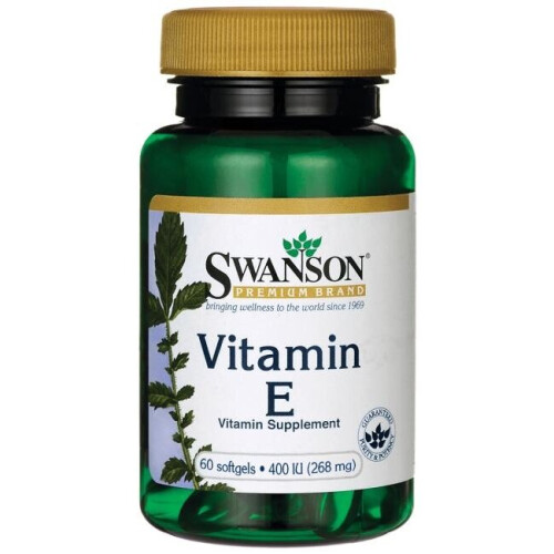Swanson, Vitamine E, 180 mg (400 UI), 60 Gélules Souples