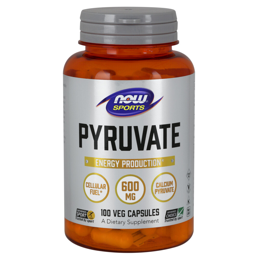 Now Foods , Sports, Pyruvate, 600 Mg, 100 Veg Capsules (300 Mg Per Capsule) - Image 3