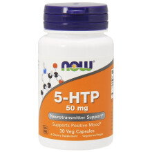 NOW Foods, 5-HTP, 50 mg, 30 vegetarische Kapseln