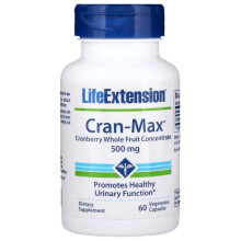 Life Extension, Cran-Max, Cranberry-Ganzfrucht-Konzentrat, 500 mg, 60 Vegetarische Kapseln