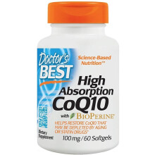 Nejlep lkarsk vysok absorpce CoQ10 s BioPerine Bez lepku Prirozene fermentovan srdce Zdrav a vroba energie 100 mg 60 SoFtgels