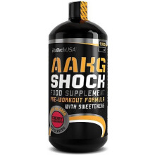 BioTechUSA AAKG Shock Extreme Arginine Pre-Workout Formula Orange Flavour 1000ml