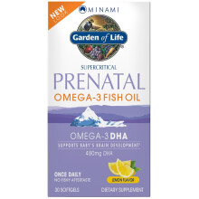 Minami Nutrition, Supercritische Zwangerschapsvoeding, Omega-3 Visolie, Limoen, 60 Softgels