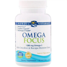 Nordic Naturals Omega Focus Boost Mental Focus & Cognitive Support | 60 Softgels