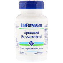 Life Extension, Optimiertes Resveratrol Elite, 60 vegetarische Kapseln