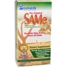 NutraLife, Das Original SAMe, 400 mg, 60 magensaftresistente Tabletten (200 mg pro Tablette)