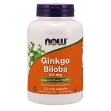 NOW Foods, Ginkgo Biloba, Doppelte Stärke, 120 mg, 200 Vegane Kapseln