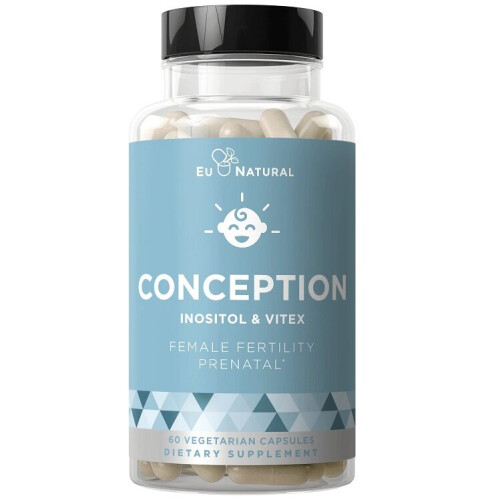 Eu Natural Conception Inositol & Vitex Female Fertility Prenatal 60 Veg Capsules
