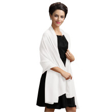 (White) Chiffon Wrap Stole Shawl For Weddings Bridal Bridesmaid & Evenings Wear