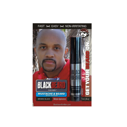 Blackbeard for Men - Temporary Brush On Colour 12ml  - Brown Black 2