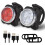 Balhvit Bike Light Set, Super Bright USB Rechargeable Bicycle Lights 1