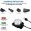 Balhvit Bike Light Set, Super Bright USB Rechargeable Bicycle Lights 4