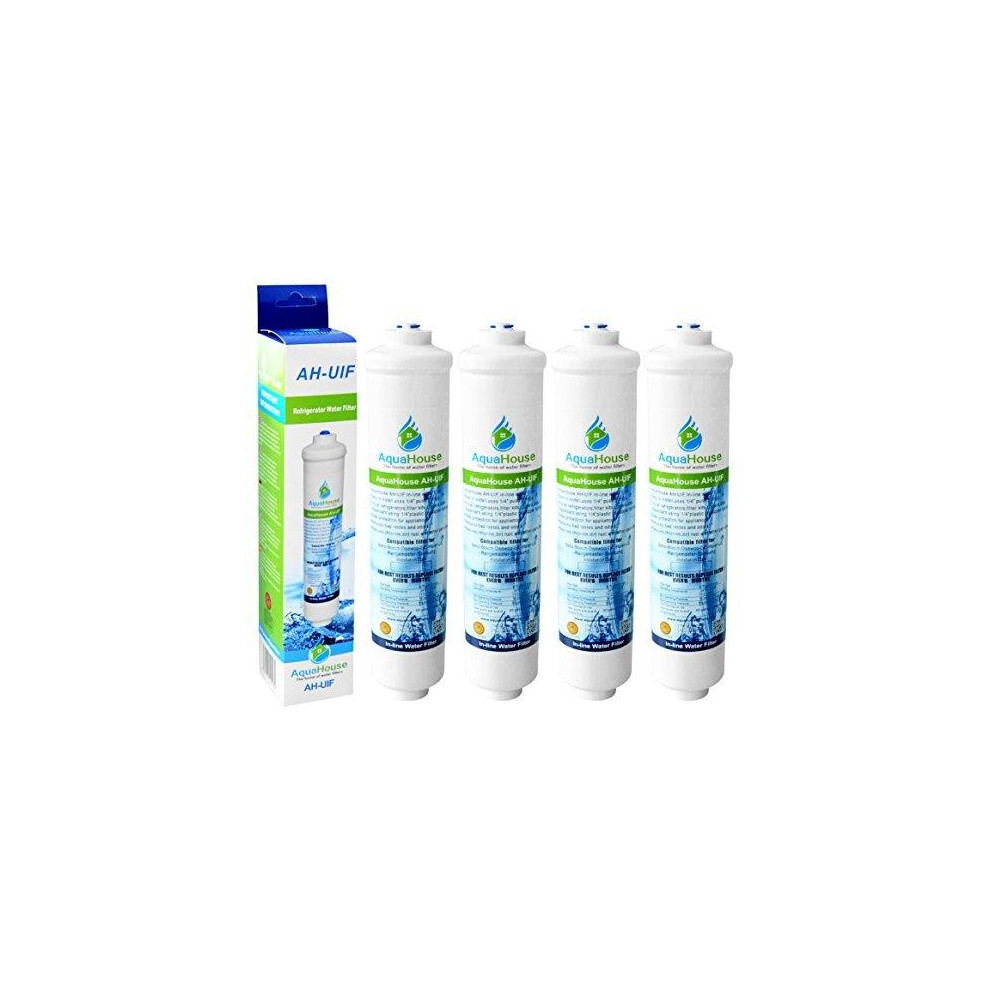 4X AquaHouse UIFS Compatible Fridge Water Filter for Samsung DA29-10105J HAFEX/EXP WSF-100 Aqua-Pure Plus (External Filter only)