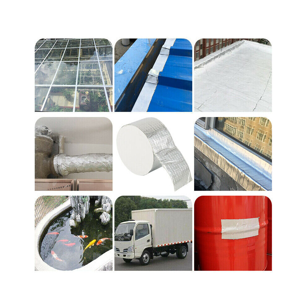 Super Strong Waterproof Tape Butyl Seal Rubber Aluminum Foil Tape 9075042145560