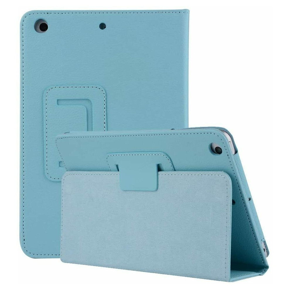 (Sky Blue) Leather Wallet Flip Case Cover For Apple iPad 10.2" 2020 8th Gen