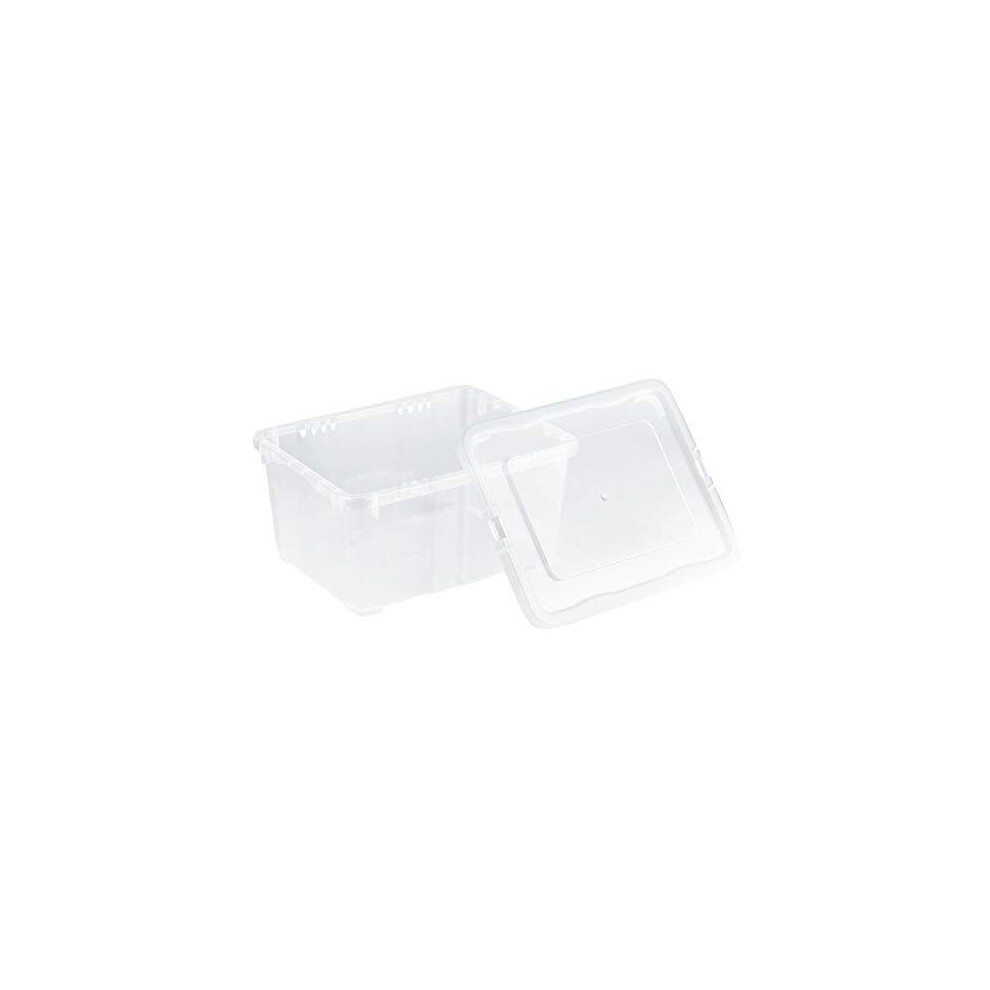 Grizzly 12 x Small Organizing Boxes with Lids - 1.7 Litre - 7.5x5