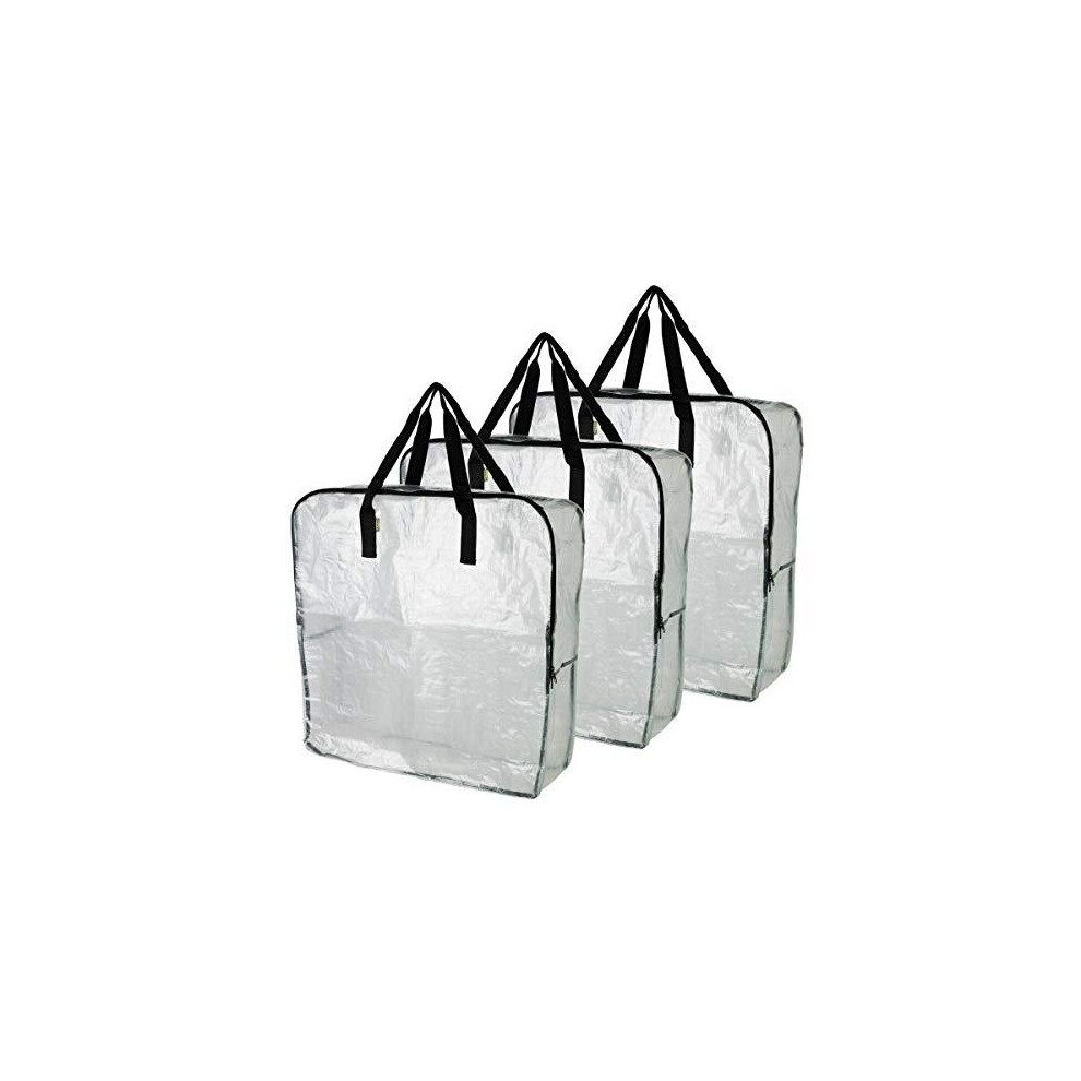 IKEA DIMPA 3 pcs Extra Large Storage Bag Clear Heavy Duty Bags Moth and Moisture Protection Storage Bags on OnBuy