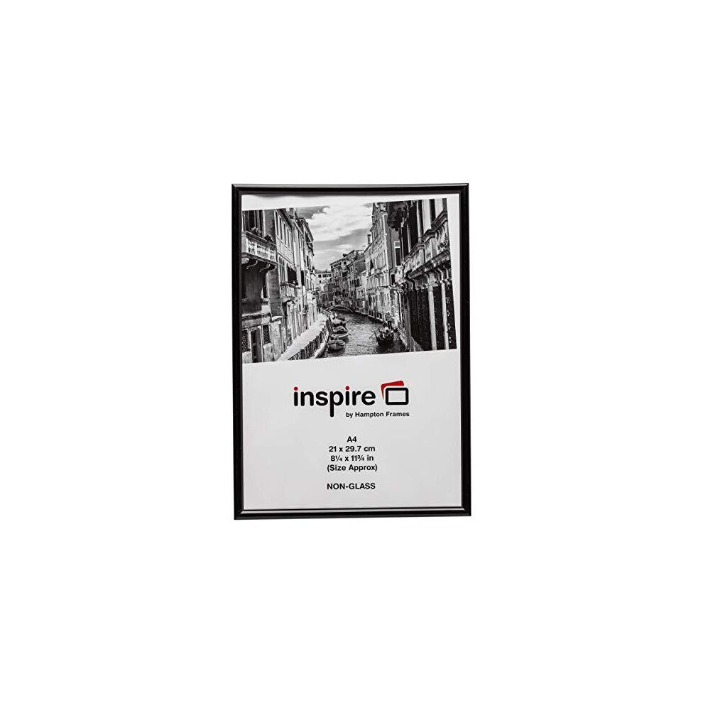 Hampton Frames Backloader Poster Certificate Photo Frame Plexi A4 (21X30cm) Blr2130blk Black