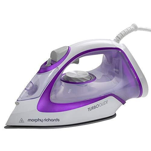 Morphy Richards 302000 Turbo Glide Steam Iron, 3 m Cable, 150 g Steam Shot, Auto Shut Off, 2800 W