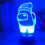 3D LED Among Us Night Light 7-Color Changing Night Lamp Gift 6