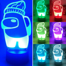 3D LED Among Us Night Light 7-Color Changing Night Lamp Gift