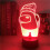 3D LED Among Us Night Light 7-Color Changing Night Lamp Gift 2