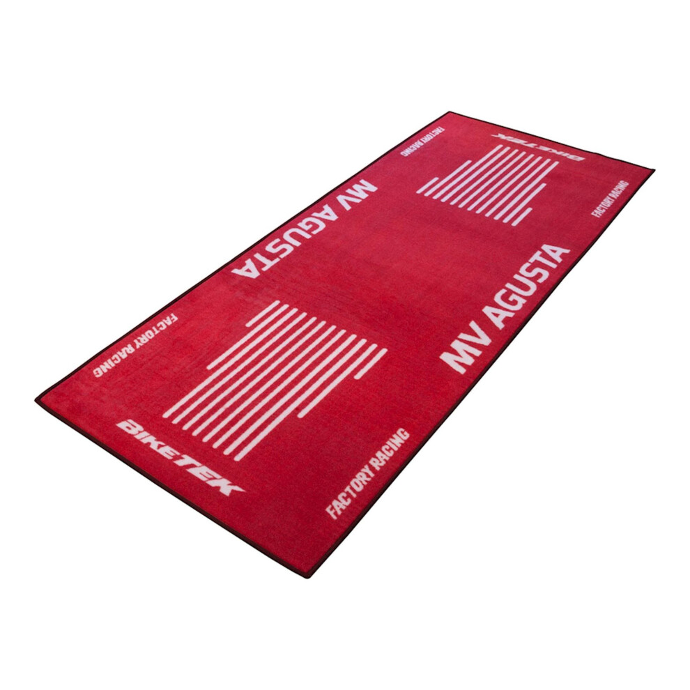 Biketek Garage Mat Series 3 Mv Agusta Logo Workshop / Office (190 X 80Cm) Compat 5034862409577