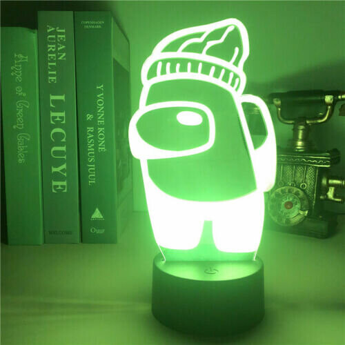 3D LED Among Us Night Light 7-Color Changing Night Lamp Gift 2