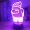 3D LED Among Us Night Light 7-Color Changing Night Lamp Gift 5