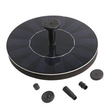 Yardwe Solar Power Pump Bird Bath Fountain Water Pump Floating Drifting Panel Pool Pond for Bird Bath Fish Tank Aquarium Garden Lawn