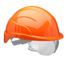 (Orange) Centurion Vision Plus Safety Helmet Integral Visor