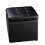 Costway Faux Leather Ottoman Pouffe Storage Toy Box Foot Stool Black 2